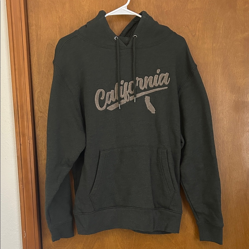 California Graphic Hoodie - Dark Green